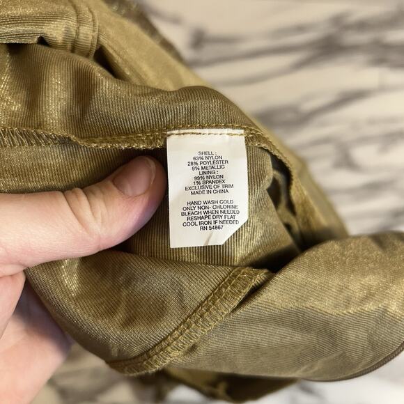 Express All Over Lace Corset Tube Top SZ S Gold Y2K Festival Coquette Fairy - Picture 4 of 4